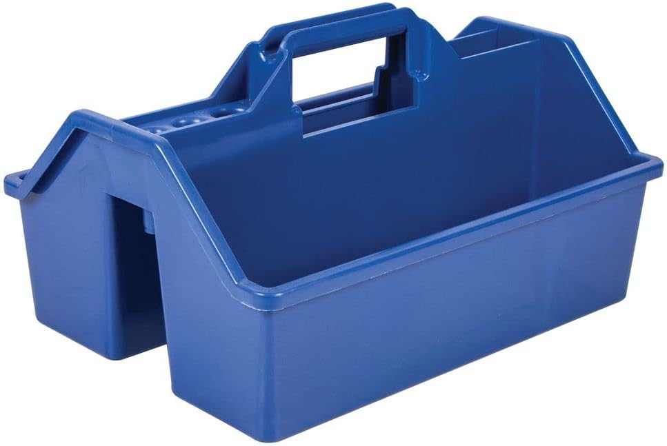 Dura-Tech Gold Tote-All Grooming Box | Essential for Horse Grooming | Ample Storage | Durable & Weather Resistant | Designed for Convenience | Perfect for Shows & Pros | Color Royal