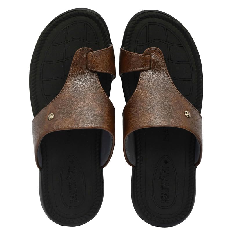 Image of HEALTH FIT Ortho Care Super Extra Soft Anti-Skid Doubleu Flip-Flops Orthopedic Chappal /Slipper Breathable Soft Sole Ultra-Lightweight Slipper for Men's 7016