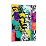 Decorazione da parete con immagini su tela accattivanti: bella Pop Art arte murale per idea di decorazione d'interni di casa o regalo per parenti e amici. Una meravigliosa tela con cornice da appendere in soggiorno, camera da letto o cucina, ufficio, hotel. La bellissima decorazione della parete dell'appartamento per qualsiasi stanza che desideri illuminare come la zona giorno, l'ufficio o la sala d'attesa.