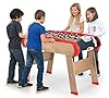 Smoby - Babyfoot Champions - Structure et Pieds en Bois - Poignées Ergonomiques, Lanceur de Balles, Joueurs - 2 Balles en Liège Incluses - A Partir de 8 Ans - Fabrication Française