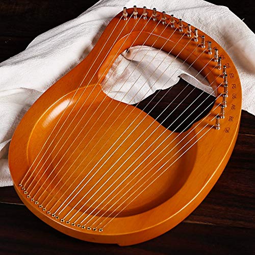 Strumento musicale lira mogano 19 corde, chiave accordatura e corde ricambio