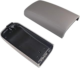 Compatible with Center Console Lid Armrest Kit Chevy GMC Trailblazer EXT Envoy Envoy XL Envoy XUV Rainier Ascender Bravada Pickup 2002-2009 Replaces 25998847,25998844,25998838(Gray)