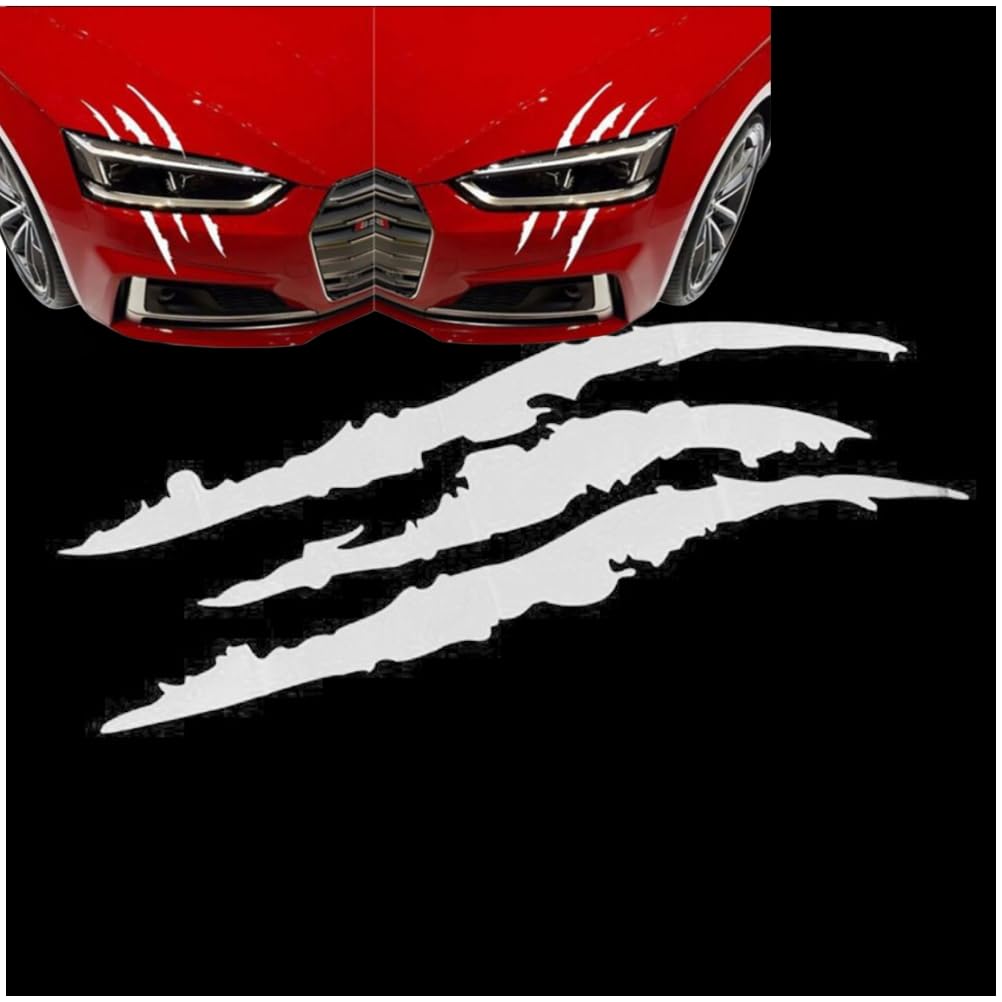 Sticker Adesivi Anti-Graffio Per Auto | 2 Pezzi 40x14 Cm | Nero Per Fari E Carrozzeria - Foto 9