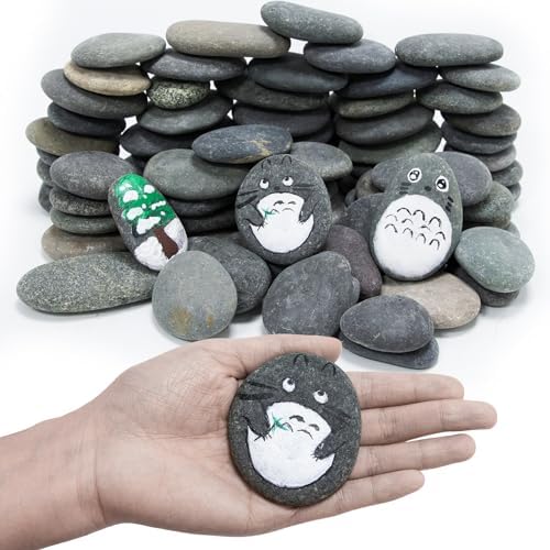 Markdang Rocks for Painting 18 Pounds (Only 70-85pcs) 2-4” River ...