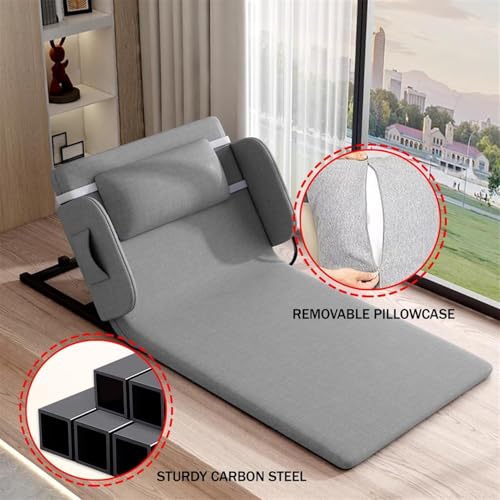 Respaldo de cama eléctrico ajustable con control remoto con cable, rango de elevación de 2-80° para mayor comodidad y apoyo en el cuidado del hogar