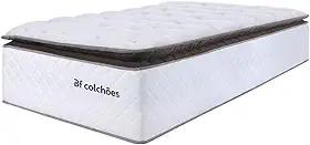Colchão Solteiro Molas Ensacadas com Pillow Top Extra Conforto 88x188x38cm - Premium Sleep - BF Colchões
