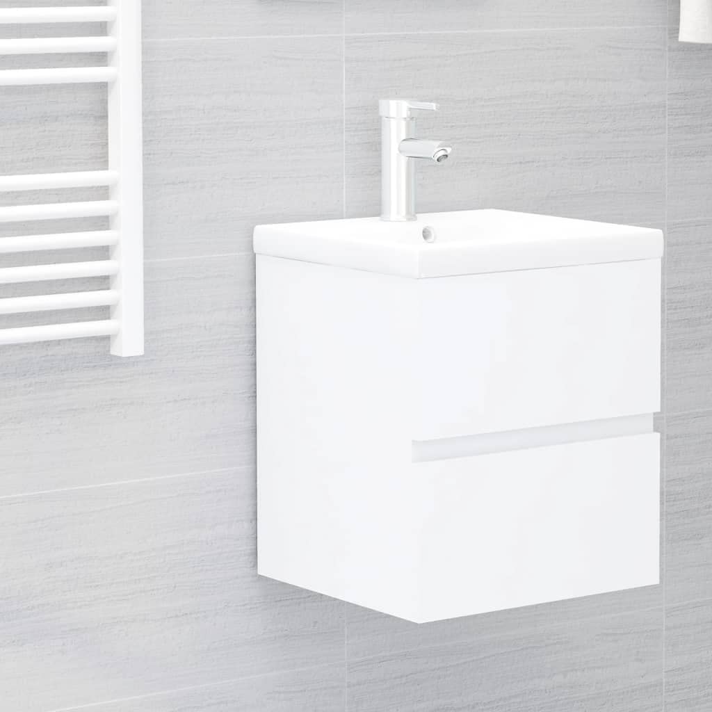 Hothingwell - Armario para fregadero (41 x 38,5 x 45 cm, madera de ingeniería), color blanco