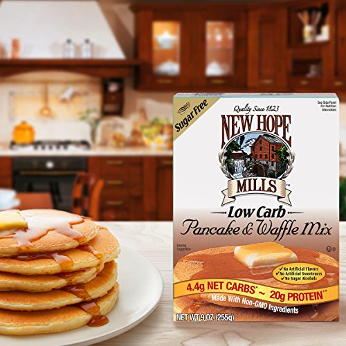 New Hope Mills Sugar Free Pancake & Waffle Mix (9 Ounces) - 2 Pack - Thumbnail 3