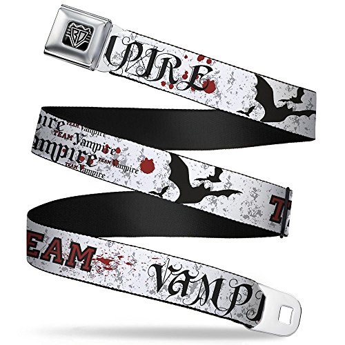 Cinturón de seguridad Buckle-Down Team Vampire ajustable de 1 pulgada para fans