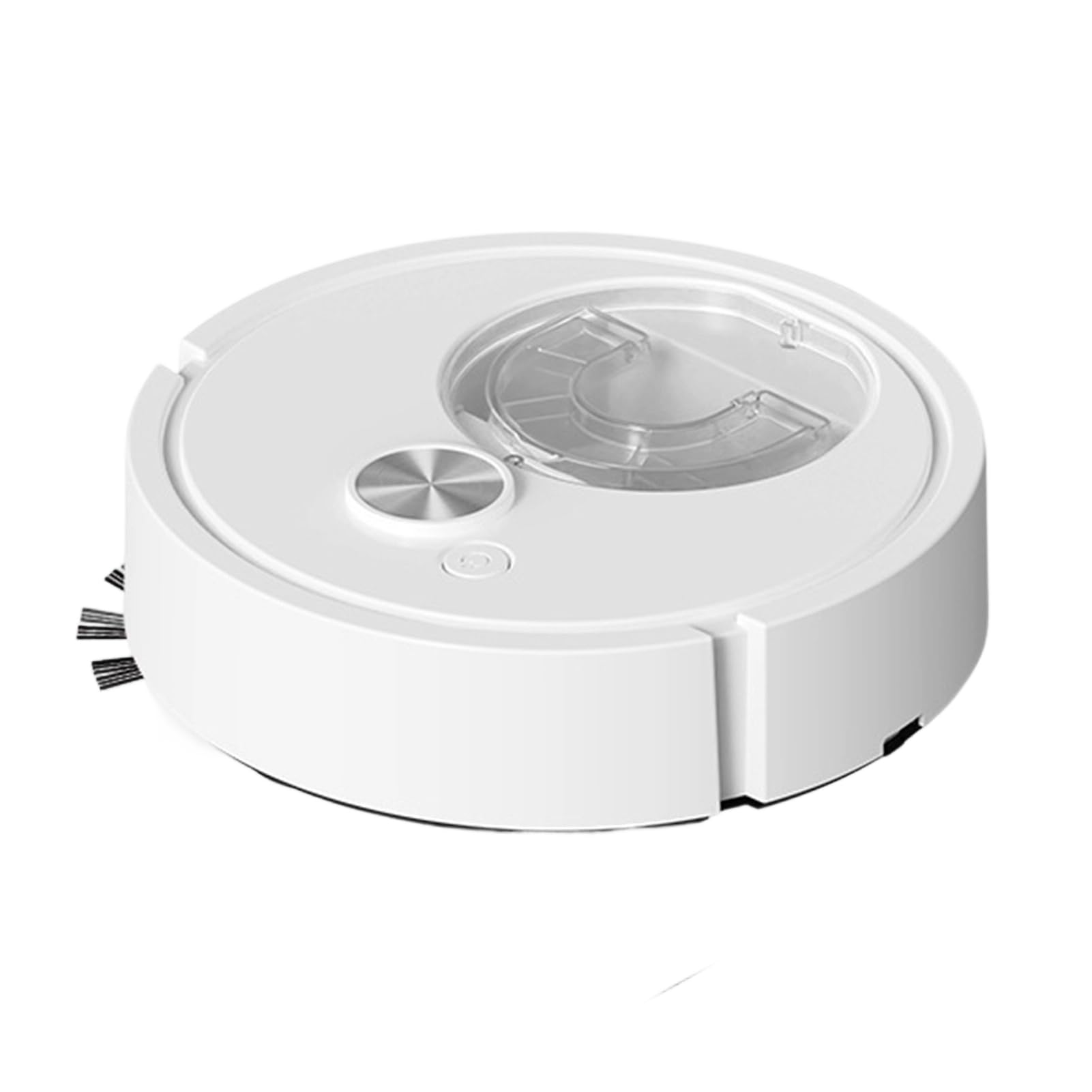ZhzeYun 3 in 1 Robot Vacuum Cleaner, Intelligent Sweeping Suction Mopping, Automatic Obstacle Avoidance, Slim Design for Hardwood Tile Carpet Whole House Cleaning White