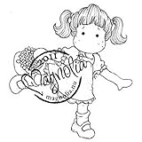 Hergestellt in den USA Magnolia Gummi Butterfly Dreams selbst Stempel 14 x 3.75-inch Package-Running Tilda