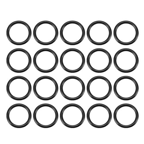 uxcell Oリング ゴムパッキン オーリング 耐熱 耐油 防水 メトリック シーリングガスケット 外径13 mm 内径...