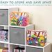 8 Packs 8 Colors Large Toy Storage Bags with Zipper and Labels, Clear PVC Waterproof Toy Organizers Bags for Board Games, Puzzles Pieces, Building Blocks, Handmade Accessories, Kid Books