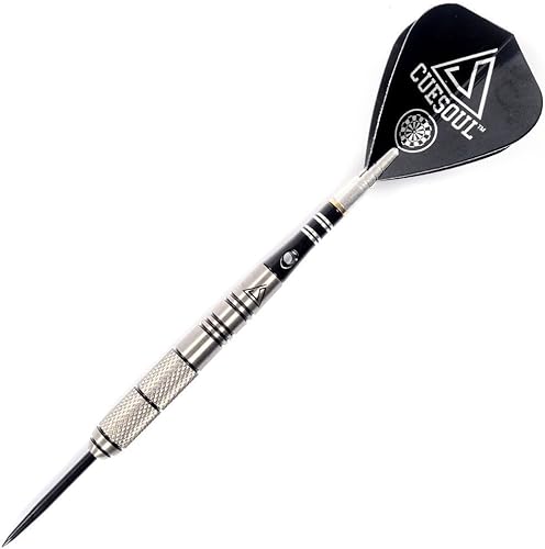 Vista 2 de CUESOUL Dardos de punta de acero 90% profesionales - 22/24/0.92 oz con estuche de dardos de lujo 0.78 oz con carcasa trasera