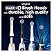 Oral-B iO Gentle Care Electric Toothbrush Head, Twisted & Angled Bristles for Deeper Plaque Removal, Pack of 4, Suitable for Mailbox, White