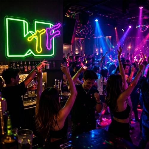 Image of Neon Sign, Neon Signs for Wall Decor LED Light Up Signs Home Decor for Gaming Room Bedroom Club Party Bar Shop USB Operated