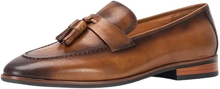 Mens Casual Leather Shoes Men Loafers Business Slip-on Shoes Comfort Fashion Office Shoes for Male