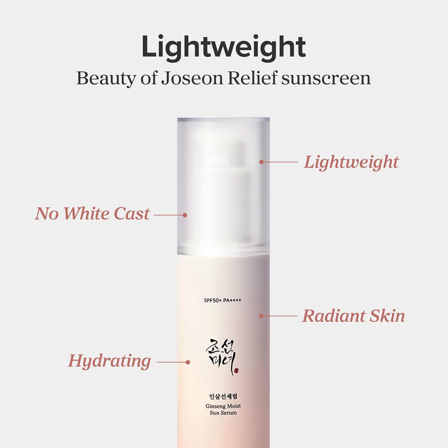 BEAUTY OF JOSEON Ginseng Moist Sun Serum SPF50+ PA++++(50 ml)