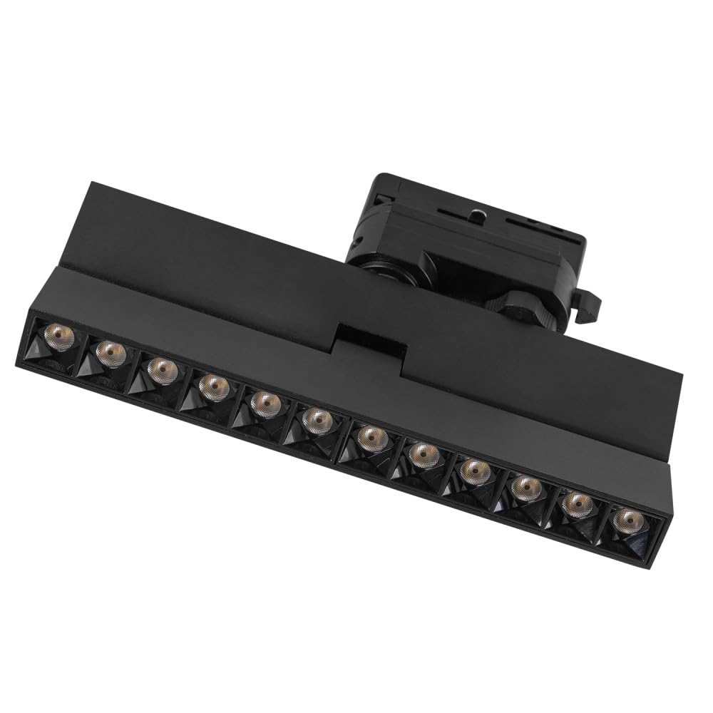 Luminaria Lineal de Carril LED Trifásico Epistar 5054 12W 1200Lm CCT (Tonalidad Luz Regulable) TRIAC [1916-TL-12W-3F-CCT] | Greenice