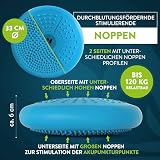 ZenOne Sports® Balance Kissen I Ballsitzkissen für Koordinations- & Rückentraining I Orthopädisches Sitzkissen I Luftkissen für Fitnesstraining inkl. Pumpe & Workout-Guide I Balancekissen