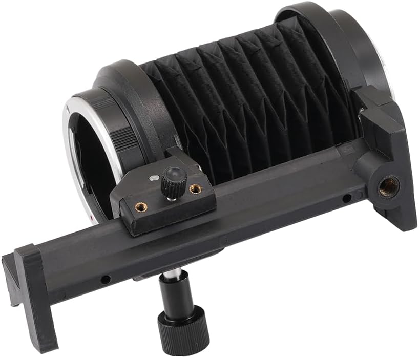 FEICHAO Macro Bellows Camera Lens Support Holder Extension Tube Compatible with FX Lens (Single-Track)