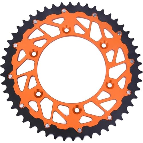 Power Parts Orange Stealth Rear Sprocket 42T 45T 48T 50T 52T Fit for KTM EXC SX XCW MXC SXS EXCF SXF XCF EXCF SMC 125/150/250/300/350/450/500 - Replaces OEM Part 5841005105004 (52T)