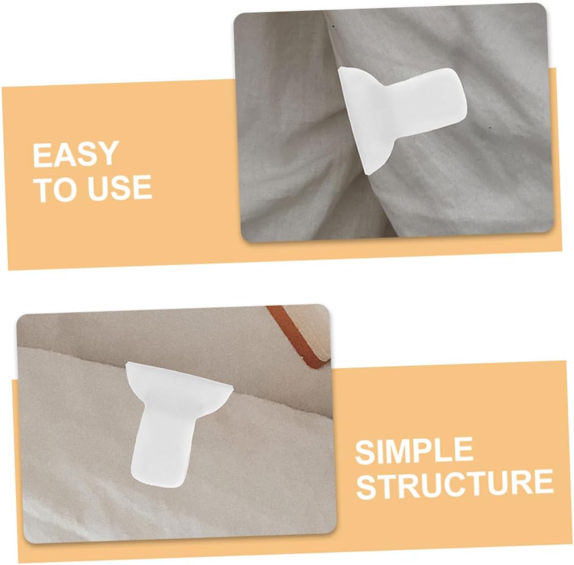 MAGICLULU 60pcs Quilt Padded Clips Duvet Snaps to Hold Comforter Bed Clips Fasteners Nonslip Blanket Fasteners