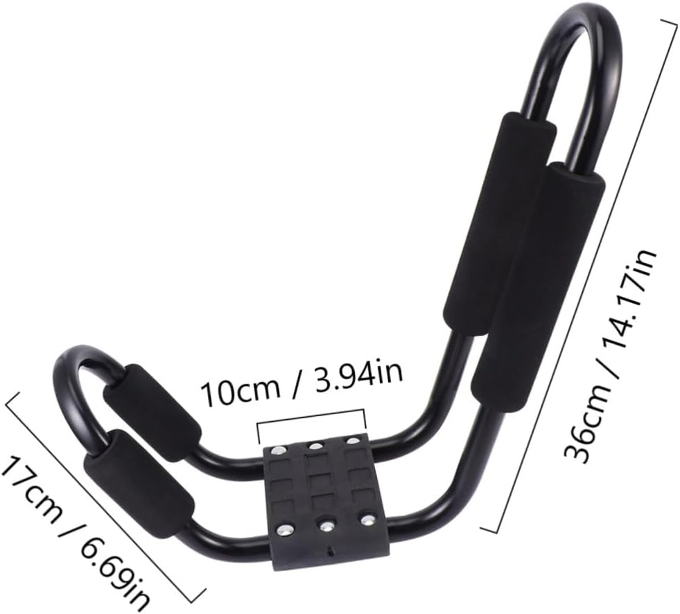 2pcs Kayak Roof Rack Carrier for SUV and Truck Crossbar, Heavy Duty Detachable Canoe and Surfboard Car Storage Rack for Outdoor Sports and Travel