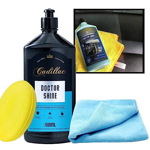 Revitalizador de Plástico Doctor Shine Cadillac com Aplicador de Microfibra