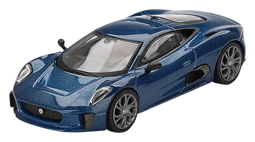 Amazon | MINI GT 1/64 ジャガー C-X75 ブルー (左ハンドル