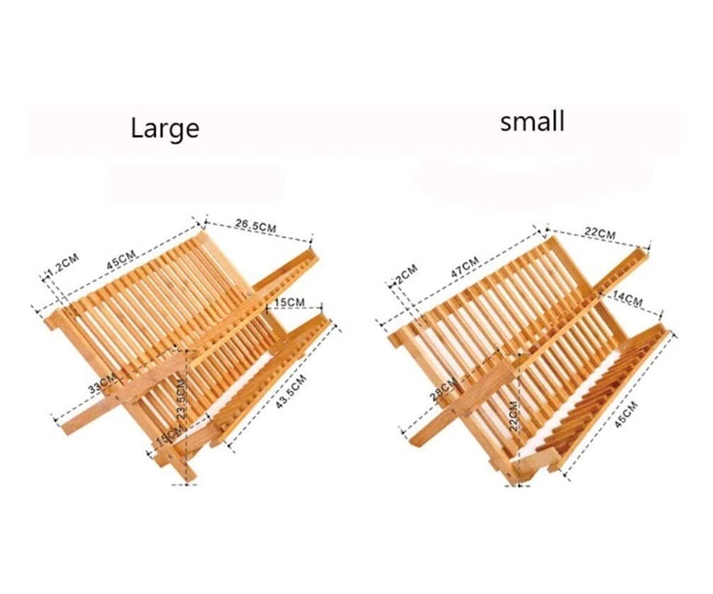 Escurre Cubiertos de Cocina Estante Plegable para Platos Estante para Platos De Bambú para Cocina Escurreplatos Armario (Size : 20 Cells)