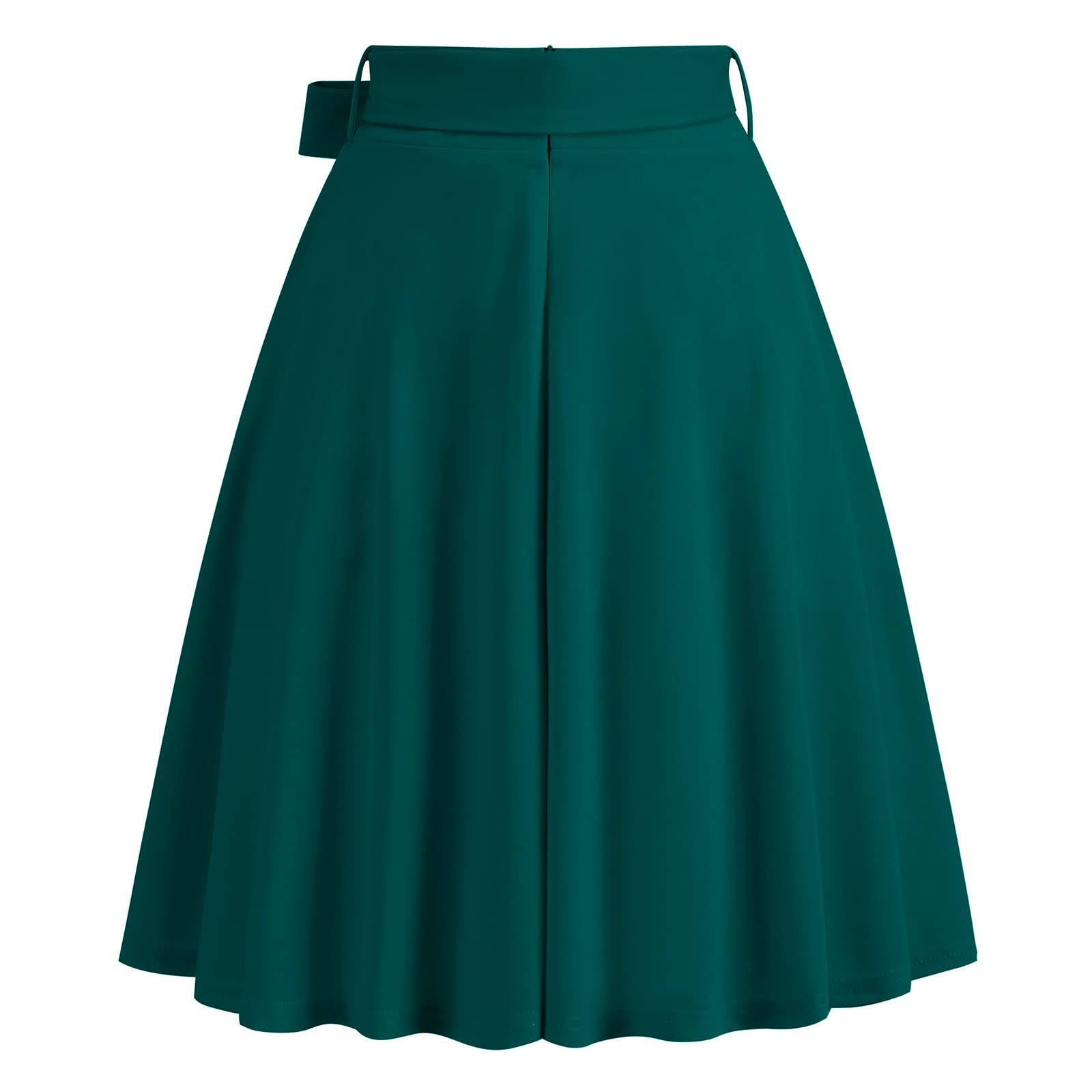 Gonna da donna, lunghezza al ginocchio, stile rockabilly, elegante, vintage, con motivo floreale, stile retrò, stile vintage anni '50