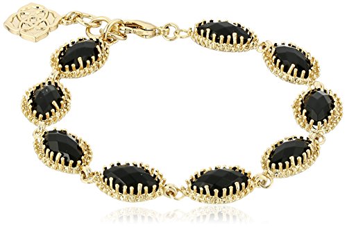 Kendra Scott Signature Jana Marquis Bracelet in Slate Glass & Gold Plated