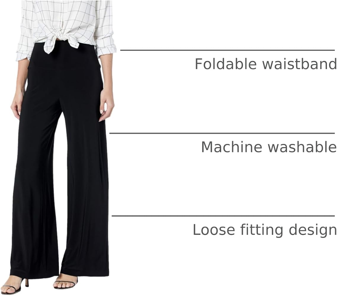 KAMALIKULTURE womens Straight Leg Go pants, Black, X-Small