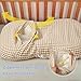 FUNUPUP Muslin Baby Lounger Cover Only Compatible with Snuggle Me Lounger, Infant Pillow Cover for Newborn, Removable Nest Slipcover for Boys and Girls, Only Cover, Beige and Plaid