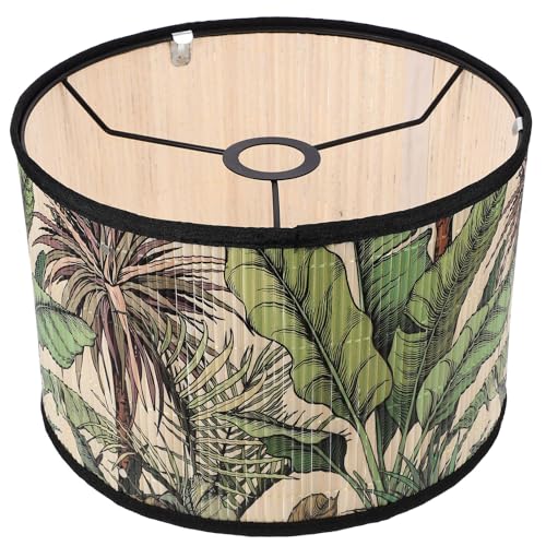 Abat-jour E27 en bambou naturel tressé durable de haute qualité