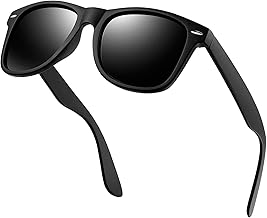 KANASTAL Men's Women's Polarized Sunglasses UV400 Protection Square Vintage Retro Classic Sunglasses Men Women for Beach Fishing Driving Travel