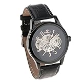 Skeleton Zifferblatt und transparentes Rückendesign zeigen Ihren modischen Blickwinkel