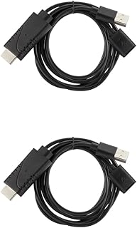 Obuyke 2Pcs Adaptador USB Carregadores Móveis Carregador De Telefone Placa Carregador Estações De Carregamento De Telefone Celular USB Um Carregador Carregador USB Cabo De Vídeo USB Para