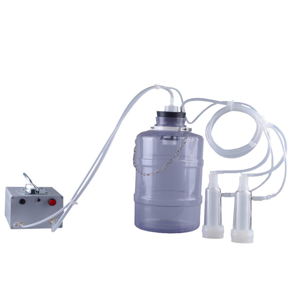 YXZYFPP 5L Electric Milking Machine Kit Household Electric Goat Sheep Cow Milking Machine with Vacuum Pulse Pump, for Farm Dairy Farms and Dairy Plants (Sheep)