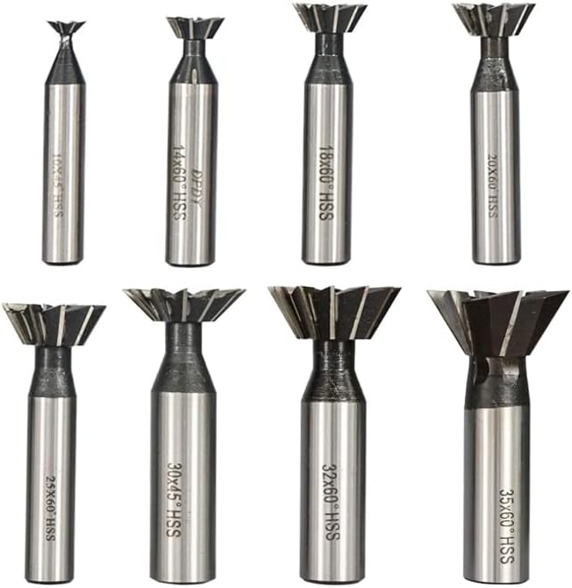 1pc Dovetail Milling Cutter 45 55 60Degrees HSS End Mills High Speed Steel CNC Machine Router Bit Metal Cutter Slotting Tool (Size : 30x55 Degrees)
