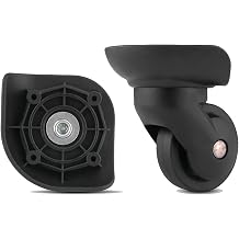 Luggage Wheels Replacement Black Suitcase Wheels Replacement Suitcase Caster Wheels with 4 Screw Holes