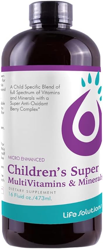 Children's Vitamins Multivitamin - Liquid Vitamin & Minerals - Complete Children Vitamins - Essential Liquid Minerals for Kids 16 Floz