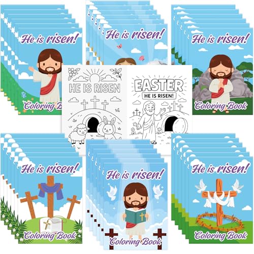 Easter Coloring Books - 36Pcs He is Risen Coloring Books,