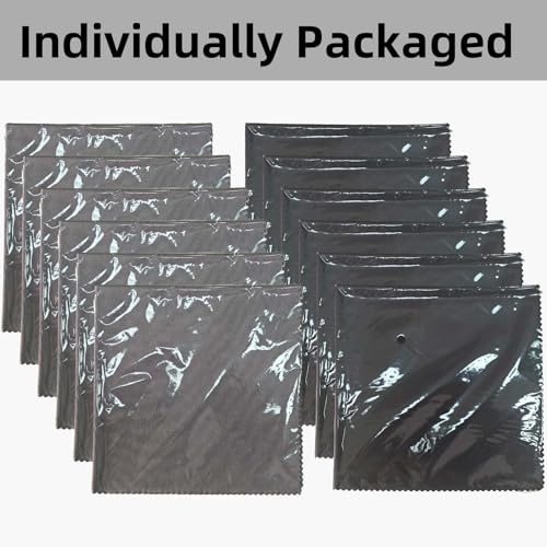 6 Pack Microfiber Gun Cleaning Cloth,12\"x12\" Lint Free Gun Cleaning Rags (Black) - Thumbnail 4