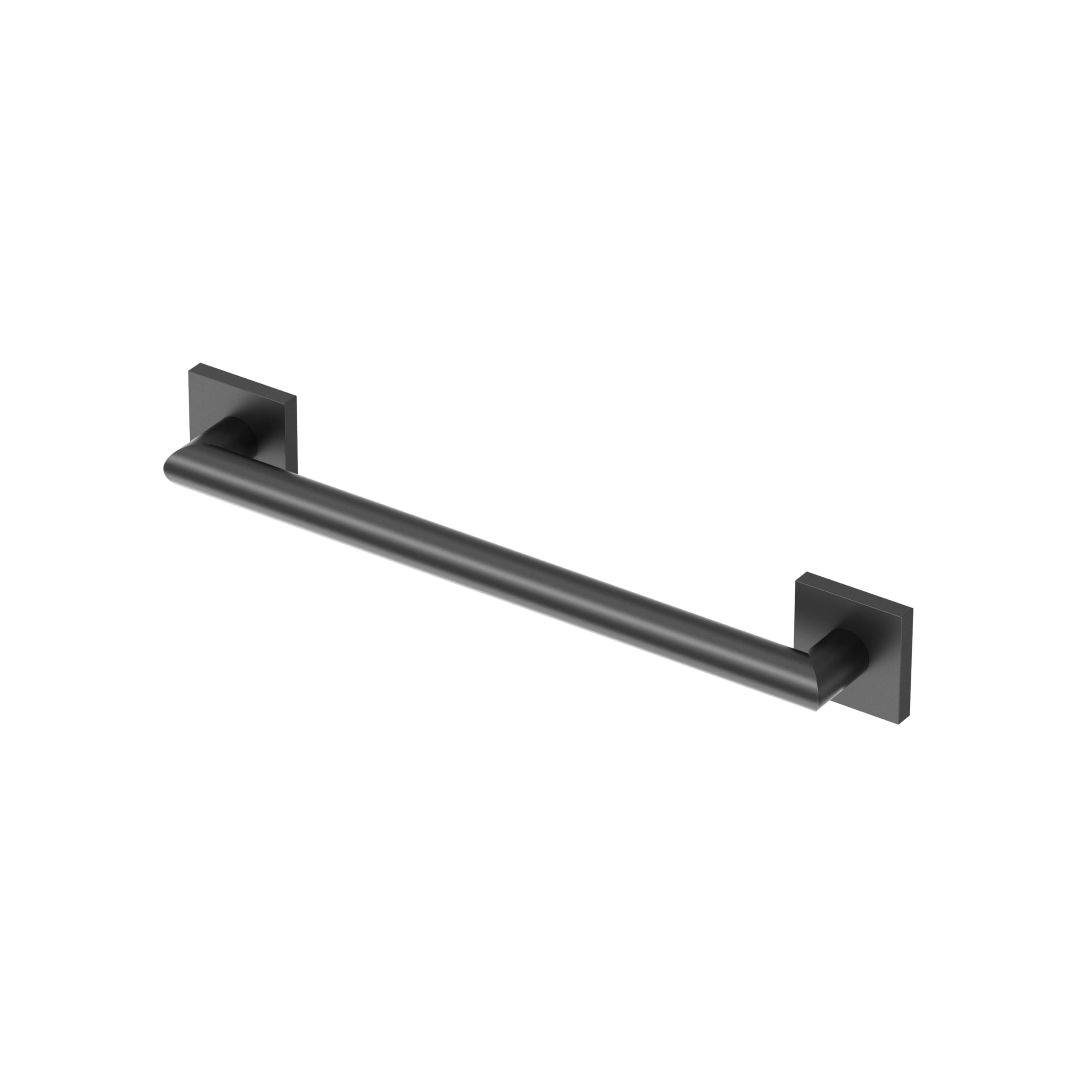 Gatco 661MX Glam Too 18" L Grab Bar, Matte Black/ADA Compliant Stainless Steel Safety Grab Bar for Bathroom