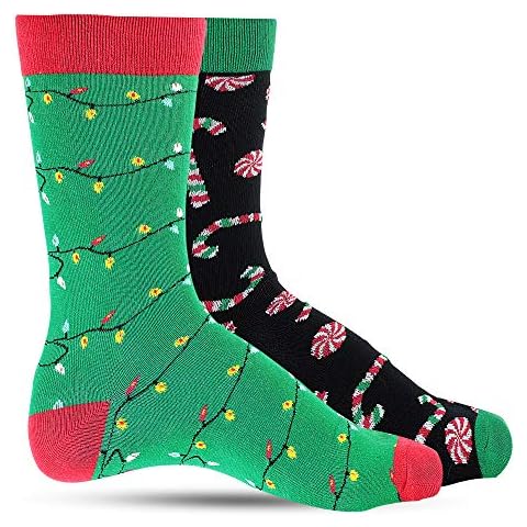 LUTHER PIKE SEATTLE Christmas Fun Socks For Men: Mens dress socks colorful Cover