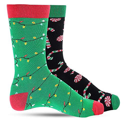 Luther Pike Seattle Christmas Fun Socks For Men: Mens Dress Socks Colorful #TOP20