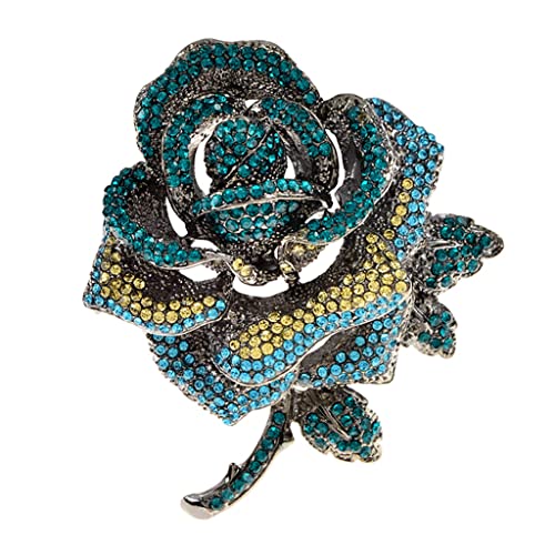 Broche bouquet strass et corsage bijoux accessoires d hiver pour veste et robe de fete