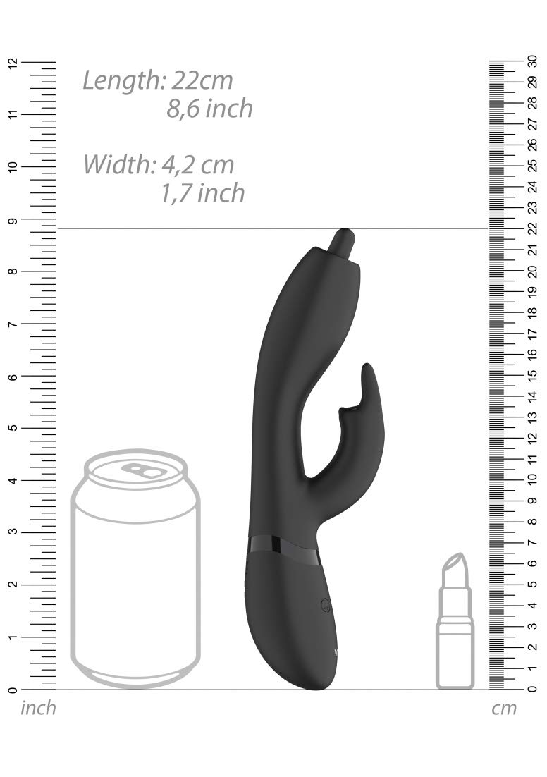 Shots VIVE - Nilo Pinpoint Rotating G-spot Rabbit - Black